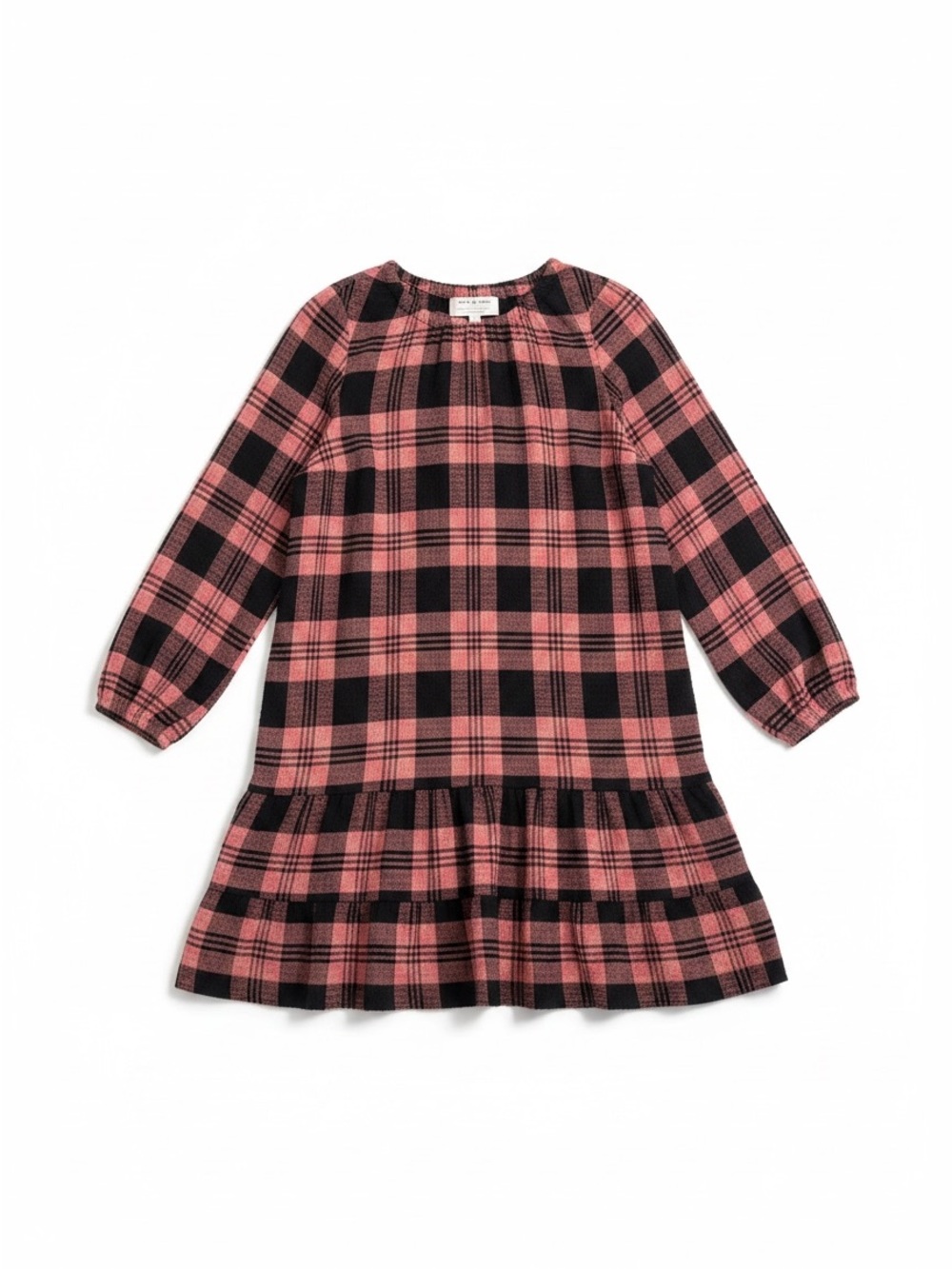 Cloth & Stone Anthropologie Daia Plaid Mini‎ Dress Pink Black Small